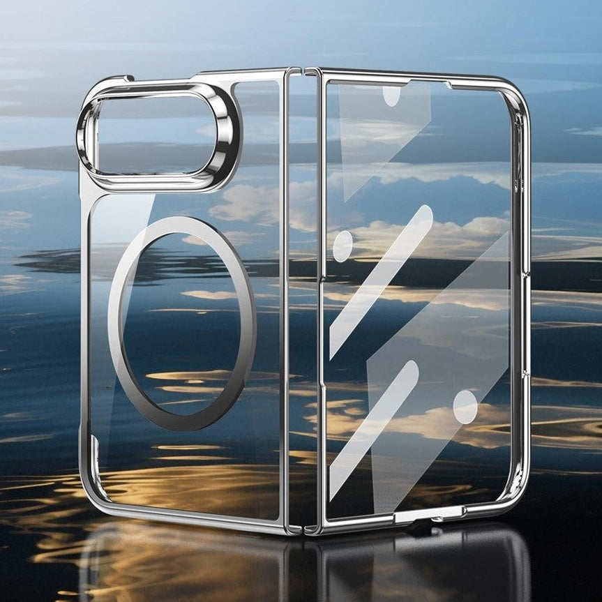 Transparente Hochglanz/Chrom Vollschutz [KLARSICHT] Hülle/Case für iPhone Duo