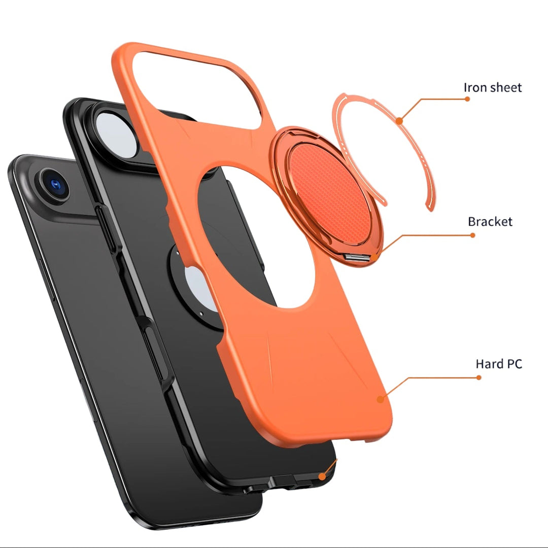 Stoßabsorbierende MagSafe/Magnet Hülle/Case mit integriertem Ständer für iPhone Air | ZITOCASES®