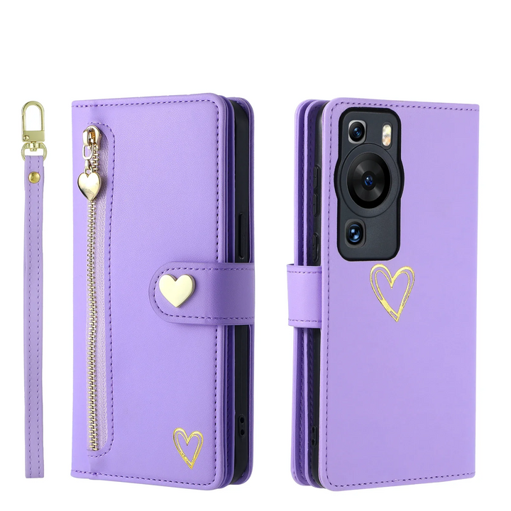 Kunstleder Brieftaschen/Herz Hülle/Case für Huawei Pura 70, 70 Pro, 70 Ultra, P60 Pro, P50, P50 Pro, P40, P40 Pro, P40 Lite, P30, P30 Lite, P30 Pro, P20, P20 Pro, P20 Lite, Mate 60 Pro, 50 Pro, 40 Pro, Nova 12s, 12i, 12 SE | ZITOCASES®