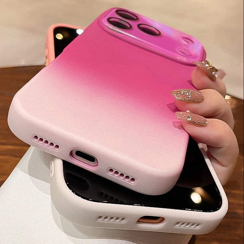 Matte/Farbverlauf Silikon Hülle/Case mit Kameraabdeckung für iPhone 17 Pro, 17 Pro Max | ZITOCASES®