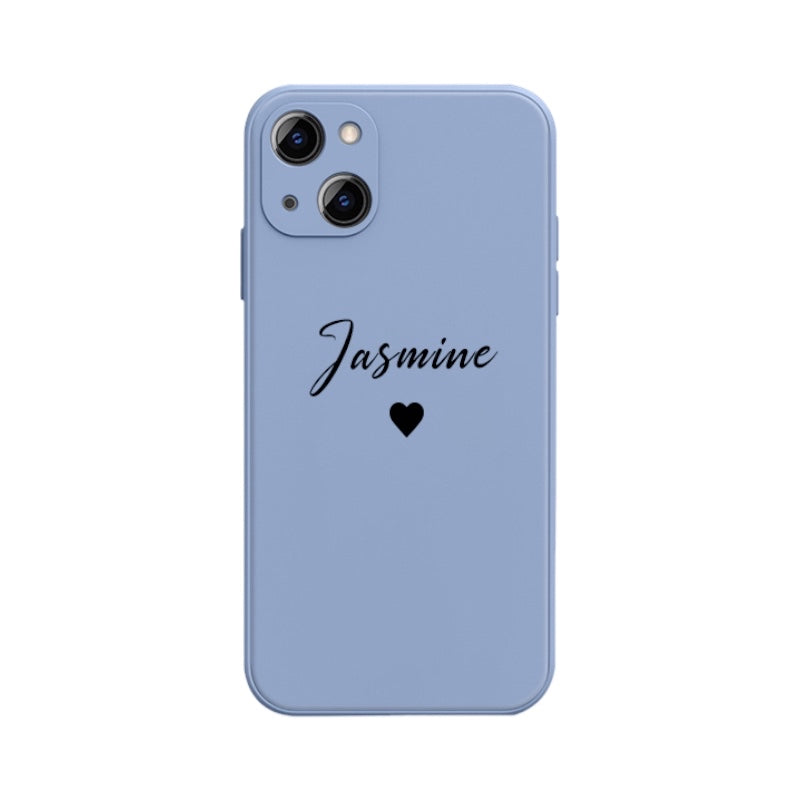 Personalisierte Silikon/Herz Hülle/Case mit individuellem Namen/Wort für iPhone | ZITOCASES®