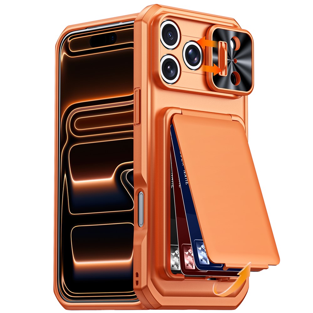 Outdoor/Kartenfach Hülle/Case verschiebbarer Kameraabdeckung für iPhone 18 Pro, 18 Pro Max | ZITOCASES®
