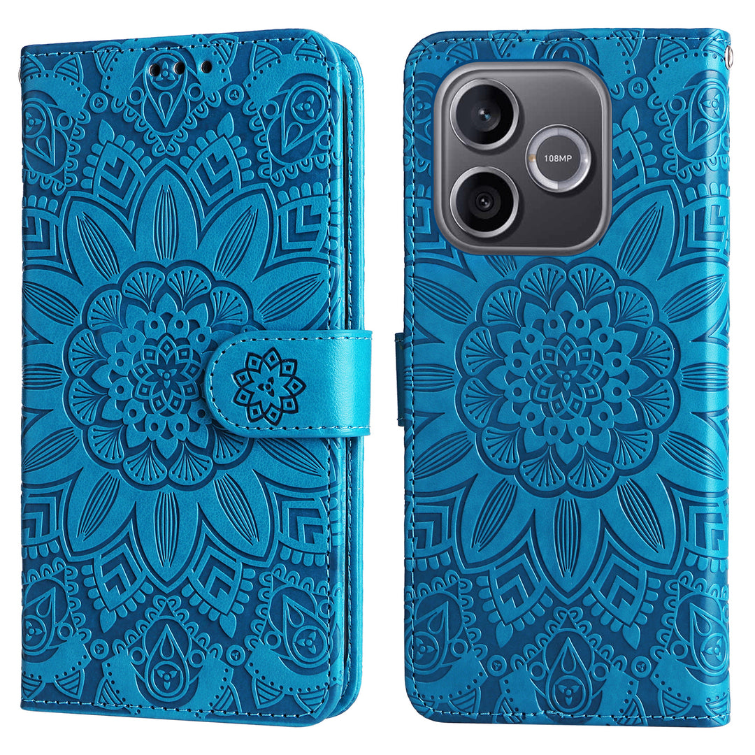 Mandala-Blumen Kunstleder Klapp Hülle/Flip Case für Honor 600 Lite | ZITOCASES®