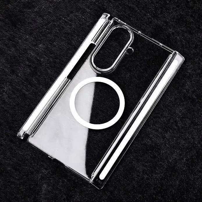 Kristallklare MagSafe/Magnet Hartplastik Hülle/Case für Samsung Galaxy Z TriFold