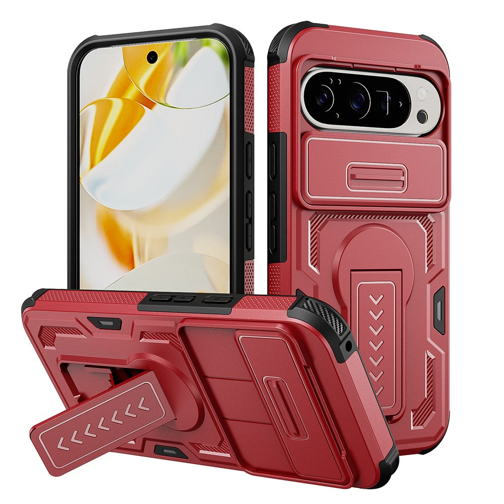 Robuste Outdoor Hülle/Case mit verschiebbarer Kameraabdeckung und integriertem Ständer für Google Pixel 11, 11 Pro, 11 Pro XL | ZITOCASES®