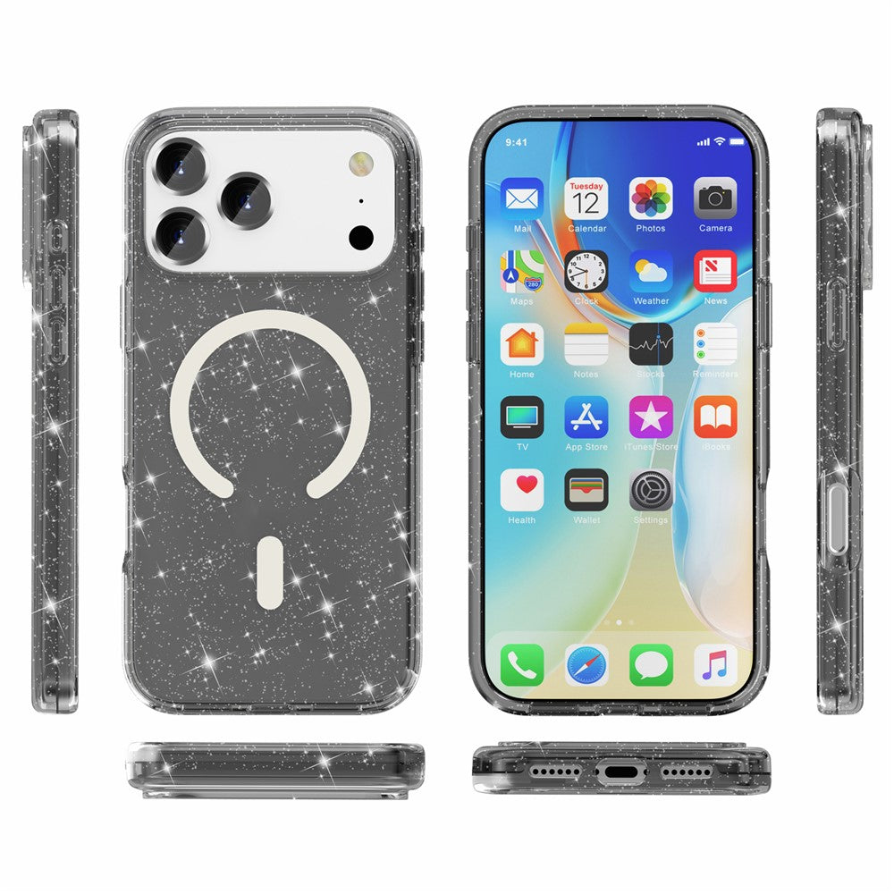 Bunte/Transparente Glitzer Silikon MagSafe/Magnet Hülle/Case für iPhone 18 Pro, 18 Pro Max | ZITOCASES®