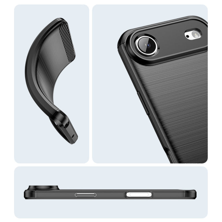 Metallstruktur/Carbon Optik Silikon Hülle/Case für iPhone Air | ZITOCASES®