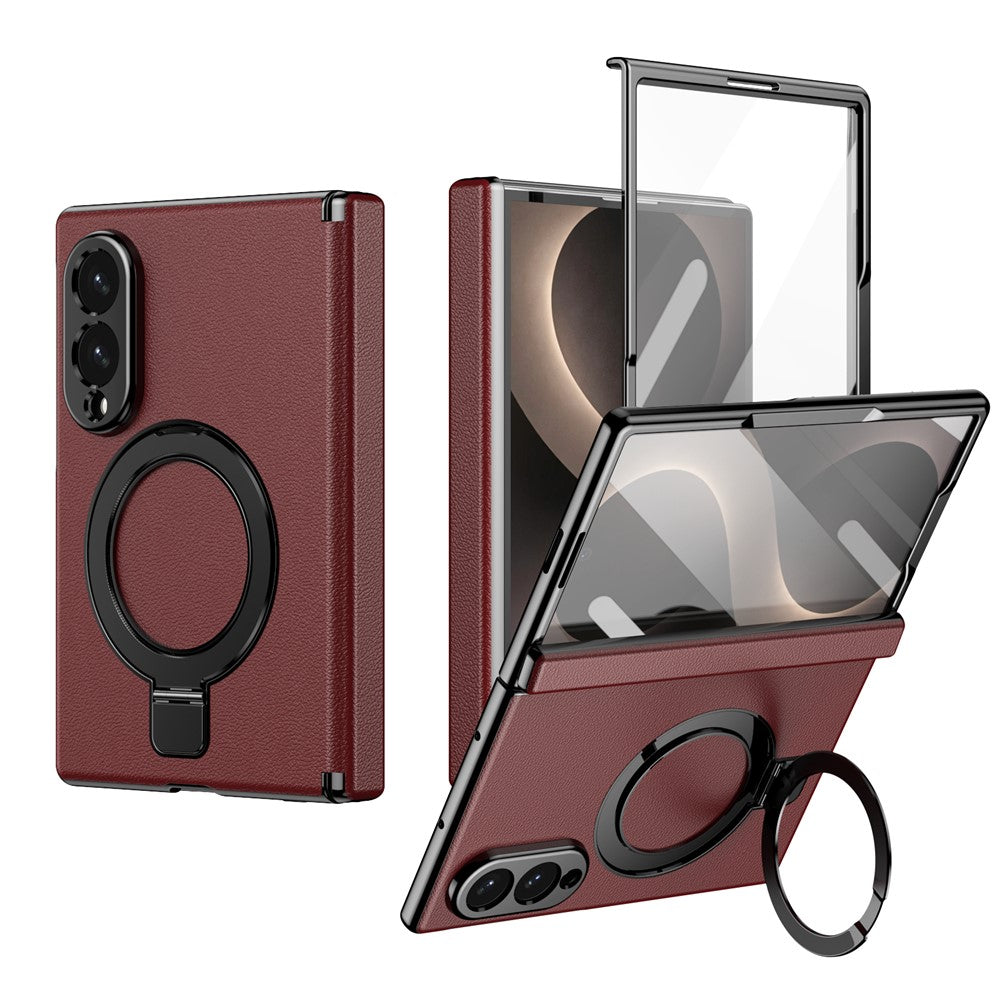 Kunstleder Vollschutz MagSafe/Magnet Hülle/Case mit integriertem Ständer für Samsung Galaxy Z Fold 8 | ZITOCASES®