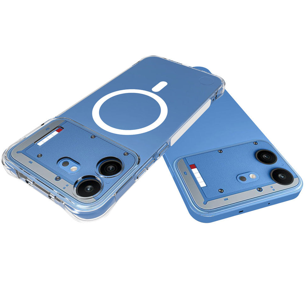 Transparente Airbag MagSafe/Magnet Silikon Hülle/Case für Nothing Phone (4b)