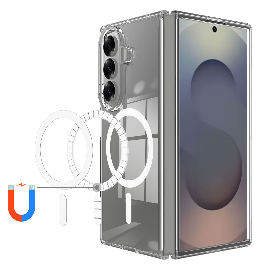 Kristallklare MagSafe/Magnet Hartplastik Hülle/Case für Samsung Galaxy Z Fold 8 Ultra | ZITOCASES®