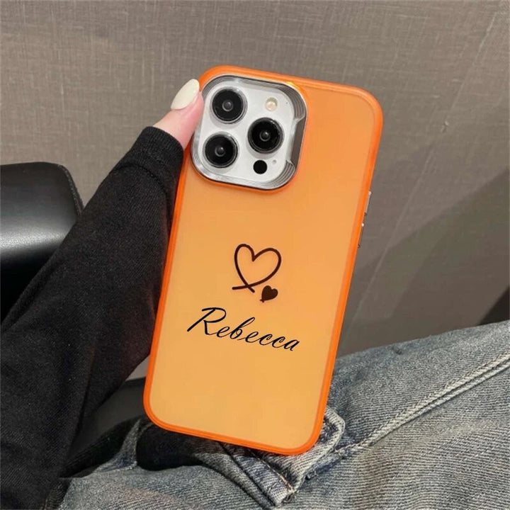 Personalisierte Laser/Herz Silikon Hülle/Case mit individuellem Namen/Wort für iPhone 16-Serie | ZITOCASES®