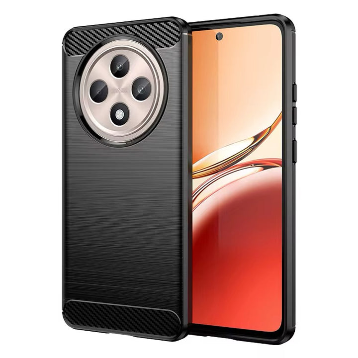 Edle Carbon Akzente Soft Hülle/Case verschiedene Farben für Oppo Reno 12, 11, 10, A, F-Serie | ZITOCASES®