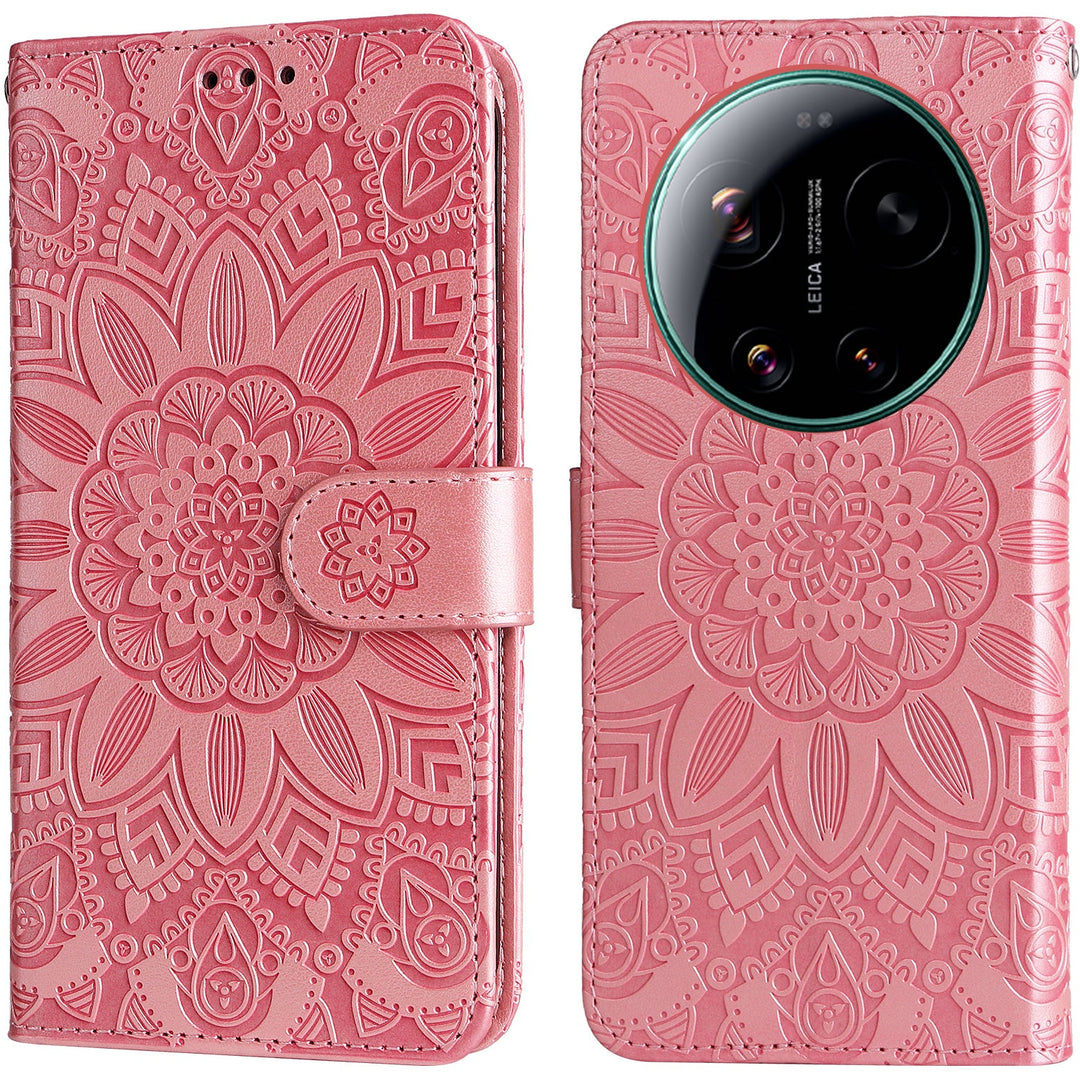 Mandala-Blumen Kunstleder Klapp Hülle/Flip Case für Xiaomi 17 Ultra | ZITOCASES®