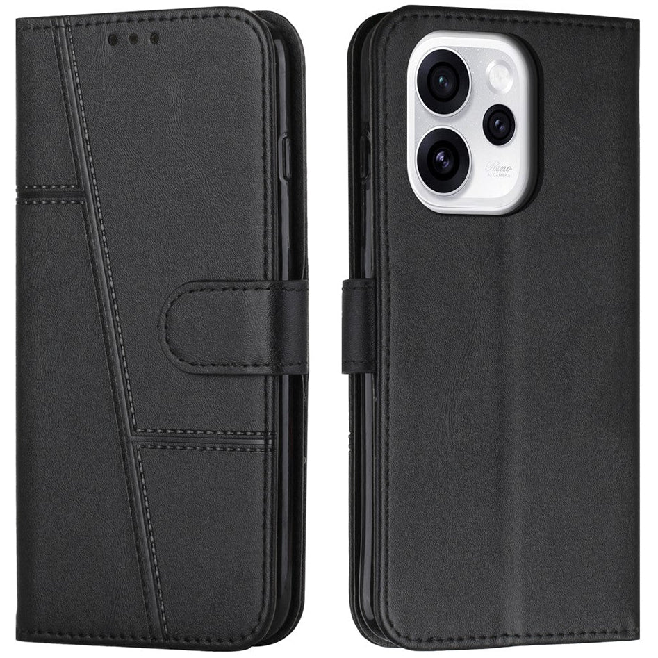 Mehrteilige/Design-Naht Kunstleder Klapp Hülle/Flip Case für Oppo Reno 15, 15 Pro, 15 FS, 15 F | ZITOCASES®