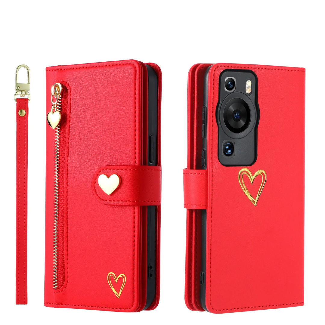 Kunstleder Brieftaschen/Herz Hülle/Case für Huawei Pura 70, 70 Pro, 70 Ultra, P60 Pro, P50, P50 Pro, P40, P40 Pro, P40 Lite, P30, P30 Lite, P30 Pro, P20, P20 Pro, P20 Lite, Mate 60 Pro, 50 Pro, 40 Pro, Nova 12s, 12i, 12 SE | ZITOCASES®