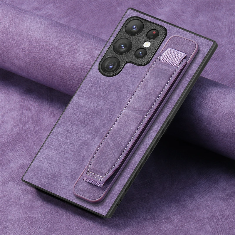 Elegante Kunstleder Hülle/Case mit Halteband für Samsung Galaxy S24, S24 Plus, S24 Ultra, S24 FE, S23 FE, S23, S23 Plus, S23 Ultra, S22, S22 Plus, S22 Ultra, S21 FE, S21, S21 Plus, S21 Ultra, S20, S20 Plus, S20 Ultra, S20 FE, S10 | ZITOCASES®