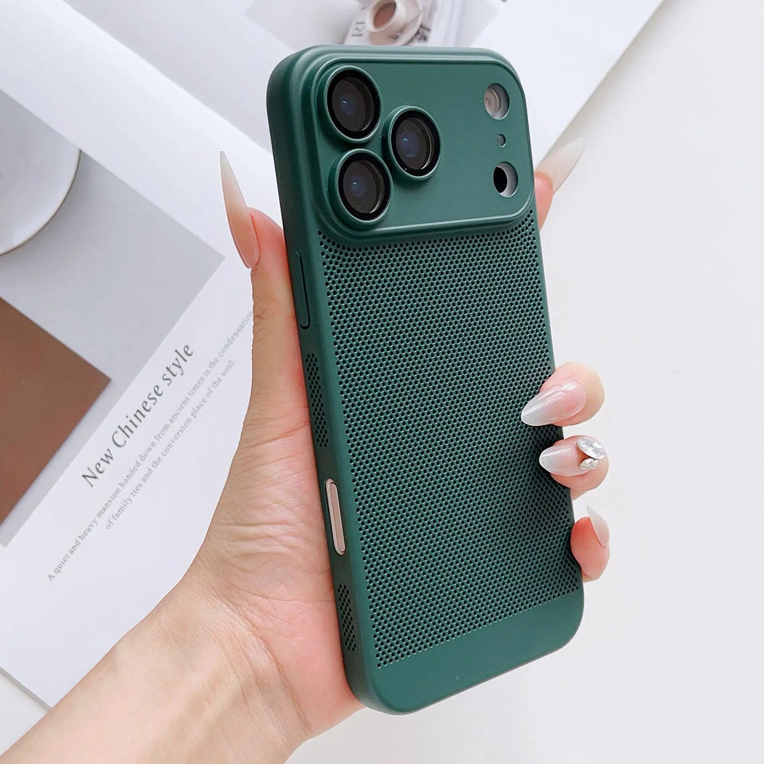Matte Gelochte/Wärmeableitende Plastik Hülle/Case für iPhone 17 Pro, 17 Pro Max | ZITOCASES®