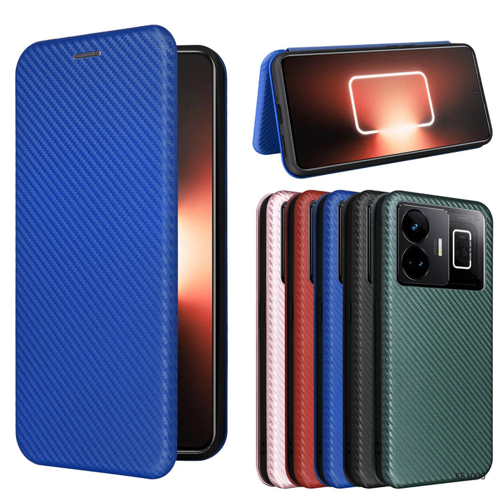 Kunstleder Carbon Klapp Hülle/Flip Case für Realme C, 12-Serie | ZITOCASES®