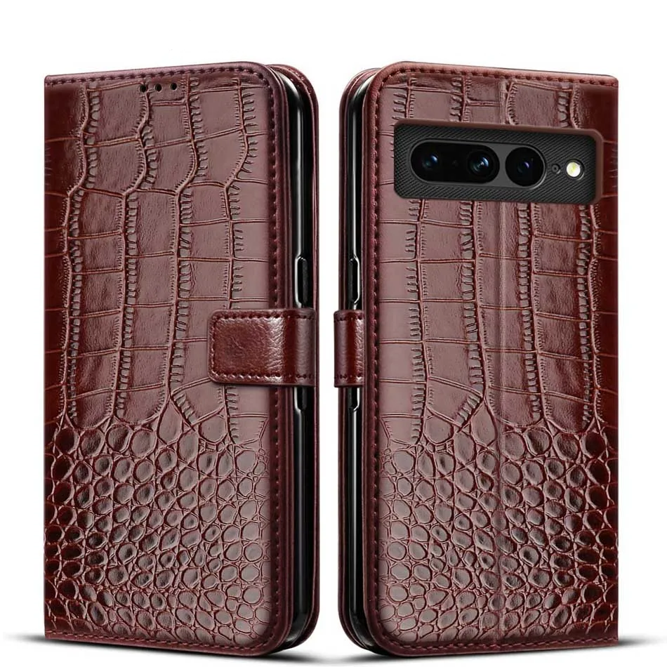 Krokodil-Leder Optik Klapp Hülle/Flip Case für Google Pixel 9, 8-Serie | ZITOCASES®