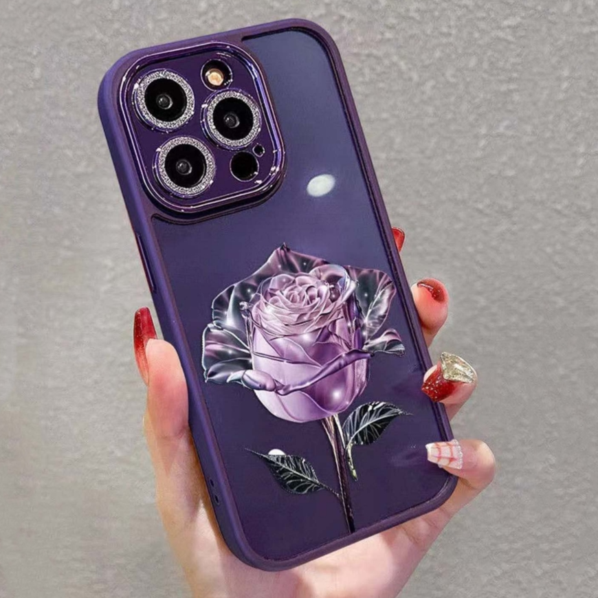 3D Rosen/Blumen Glitzer Soft Hülle/Case für iPhone 16, 16 Plus, 16 Pro, 16 Pro Max, 16e, 15, 15 Plus, 15 Pro, 15 Pro Max, 14, 14 Plus, 14 Pro, 14 Pro Max, 13, 13 Pro, 13 Pro Max, 13 Mini, 12, 12 Pro, 12 Pro Max, 12 Mini, SE, 11, 11 Pro, 11 Pro Max | ZITOCASES®