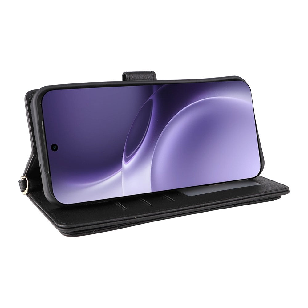 Karierte Kunstleder Brieftaschen Hülle/Case für Vivo X300, X300 Pro