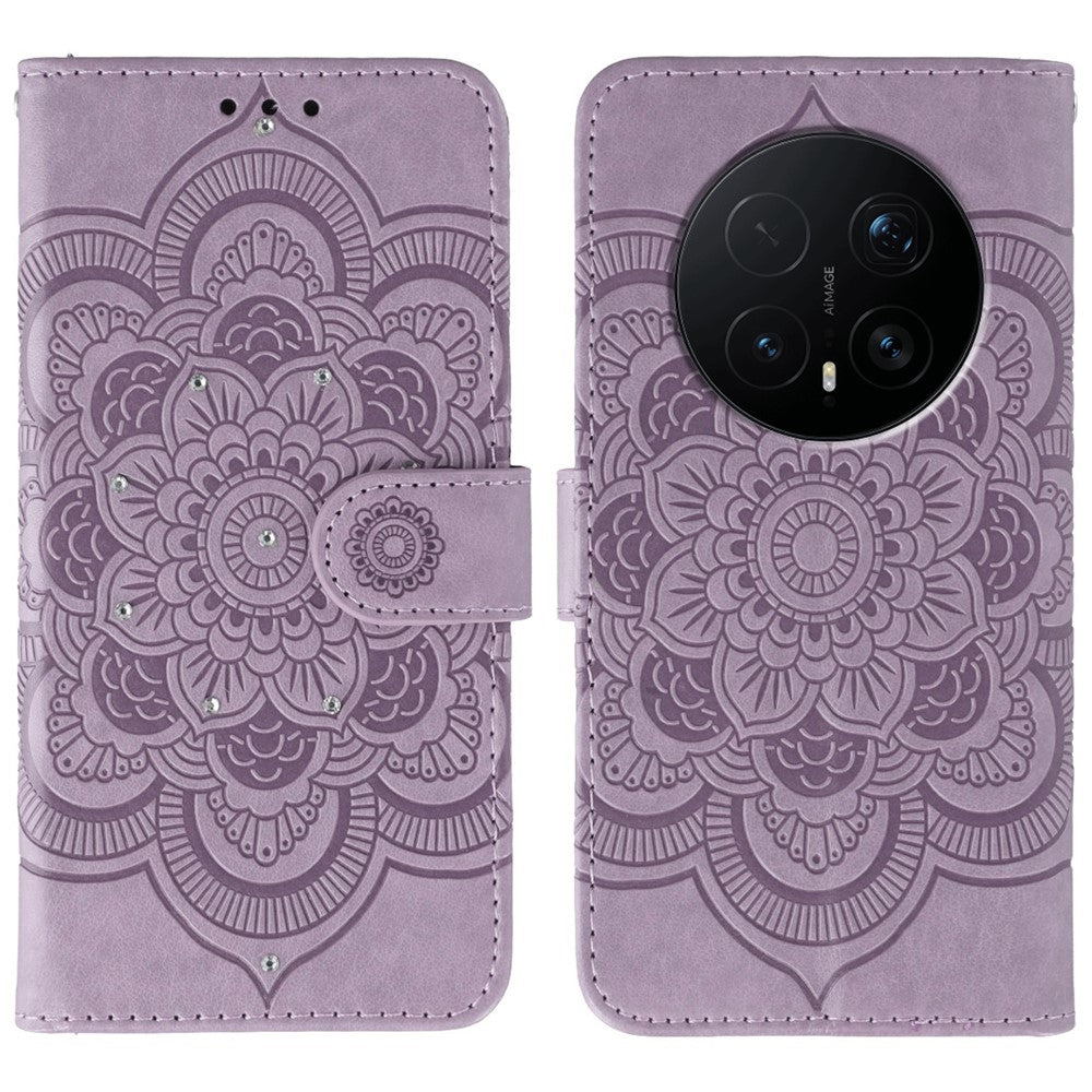 Mandala-Blumen Kunstleder Klapp Hülle/Flip Case für Honor Magic 8, 8 Pro, 8 Lite | ZITOCASES®