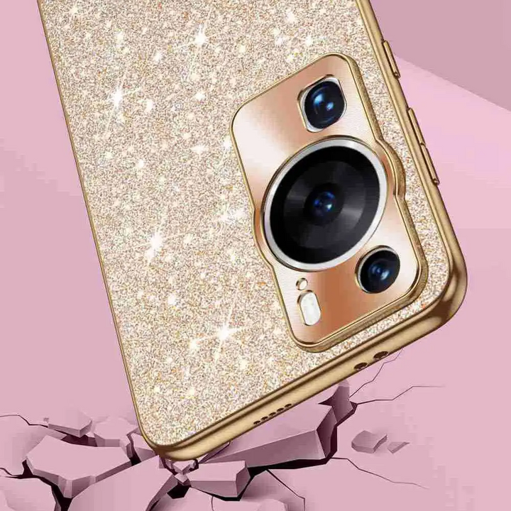 Glitzer/Gold Soft Hülle/Case für Huawei Pura 70, 70 Pro, 70 Ultra, P60 Pro, P50, P50 Pro, P40, P40 Pro, P40 Lite, P30, P30 Lite, P30 Pro, P20, P20 Pro, P20 Lite, Mate 60 Pro, 50 Pro, 40 Pro, Nova 12s, 12i, 12 SE | ZITOCASES®