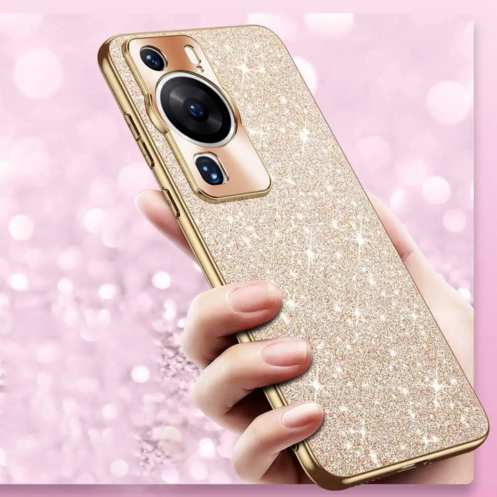 Glitzer/Gold Soft Hülle/Case für Huawei Pura 70, 70 Pro, 70 Ultra, P60 Pro, P50, P50 Pro, P40, P40 Pro, P40 Lite, P30, P30 Lite, P30 Pro, P20, P20 Pro, P20 Lite, Mate 60 Pro, 50 Pro, 40 Pro, Nova 12s, 12i, 12 SE | ZITOCASES®