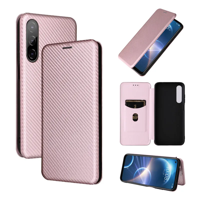 Carbon Klapp Hülle/Flip Case für HTC U24 Pro, U23 Pro | ZITOCASES®