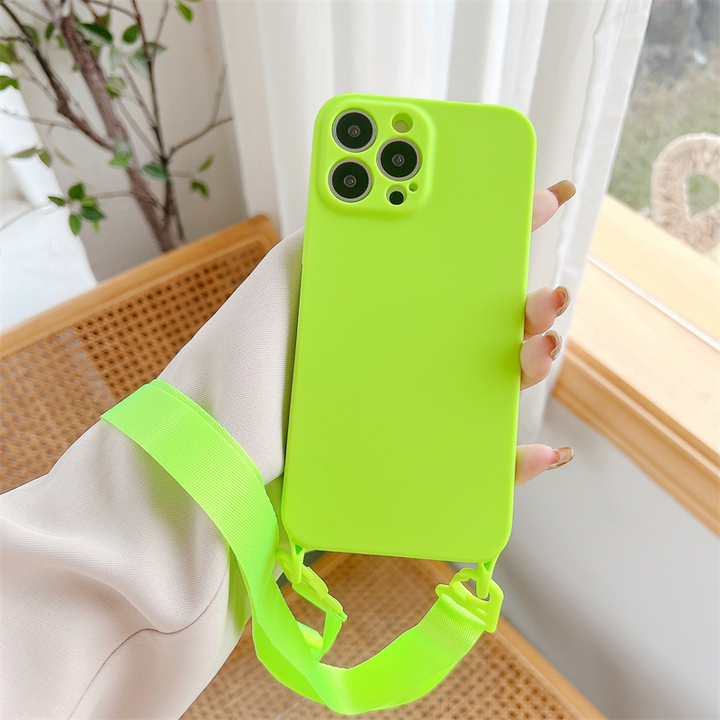 Neon Soft Hülle/Case zum Umhängen (Inkl. Band) für iPhone 16-Serie | ZITOCASES®