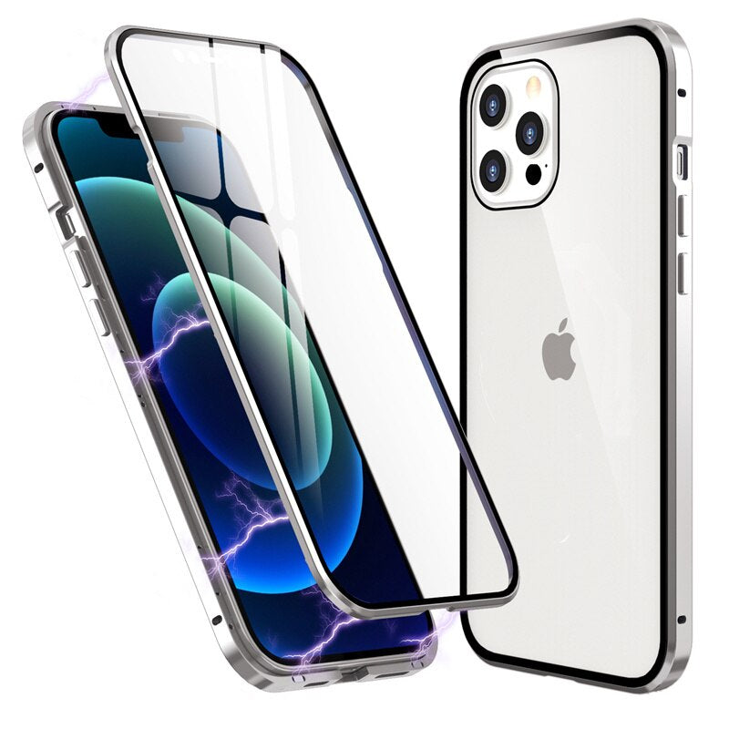 360° [KLARSICHT 9H-Glas] Aluminium Vollschutz Hülle/Case für iPhone 16, 15-Serie | ZITOCASES®