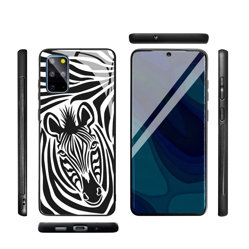 Panzerglas/Zebra Motive Hülle/Case für für Samsung Galaxy S25, S24, S23, S22, Note-Serie | ZITOCASES®