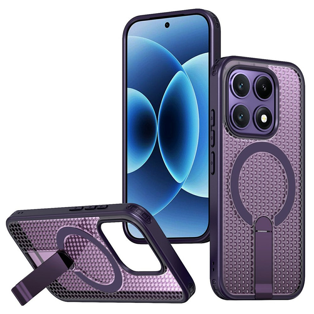 Gelochte/Wärmeableitende MagSafe/Magnet Hülle/Case mit integriertem Ständer für Xiaomi 17 | ZITOCASES®
