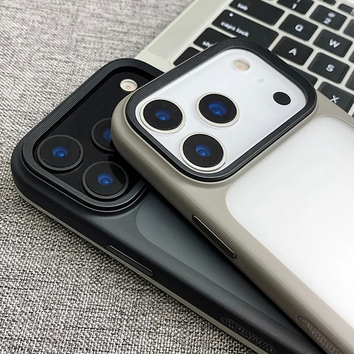 Matte/Transparente Silikon Hülle/Case mit farbigen Akzenten für iPhone 17 Pro, 17 Pro Max | ZITOCASES®