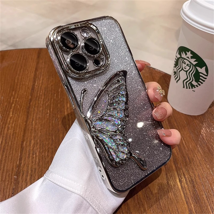 Glitzer/Schmetterling Soft Hülle/Case für iPhone 16-Serie | ZITOCASES®