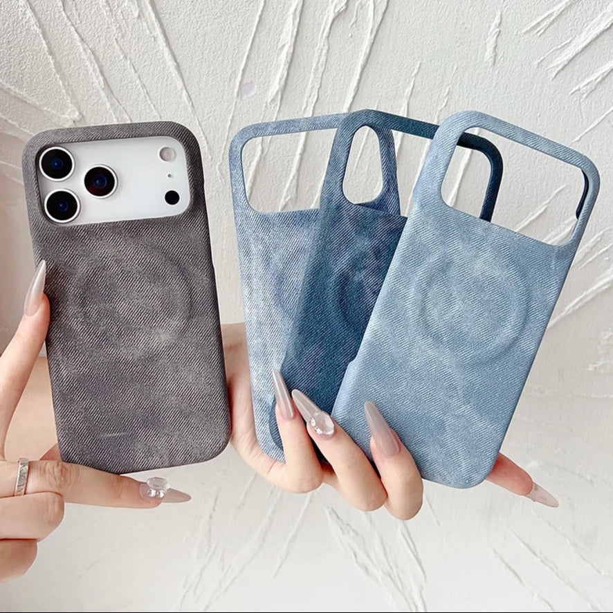 Stoff/Jeans Optik MagSafe/Magnet Hülle/Case für iPhone 17 Pro, 17 Pro Max | ZITOCASES®