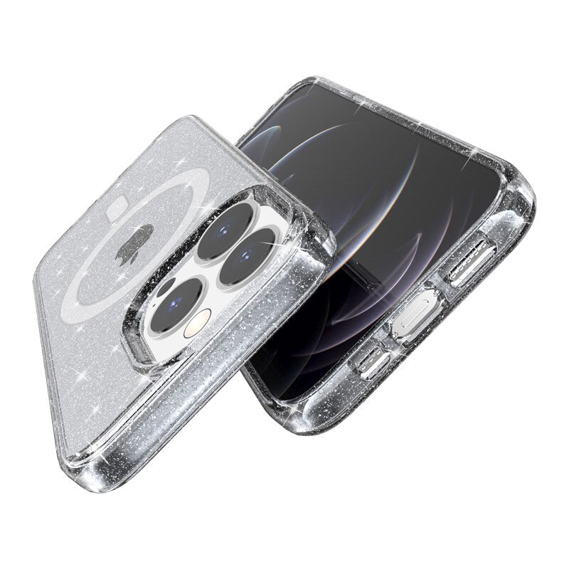 SALE | iPhone 15 Pro | Glitzer MagSafe/Magnet Silikon Hülle/Case | ZITOCASES®