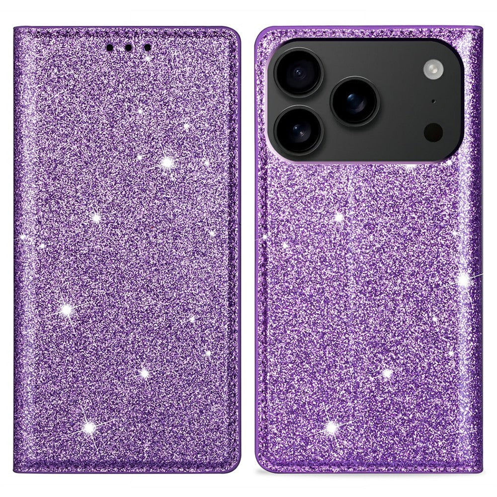 Glitzer Kunstleder Klapp Hülle/Flip Case für iPhone 17 Pro, 17 Pro Max | ZITOCASES®