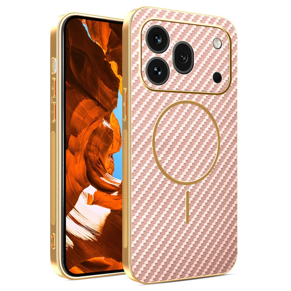Carbon Optik Chrom/Gold MagSafe/Magnet Hülle/Case für Honor 600, 600 Pro | ZITOCASES®
