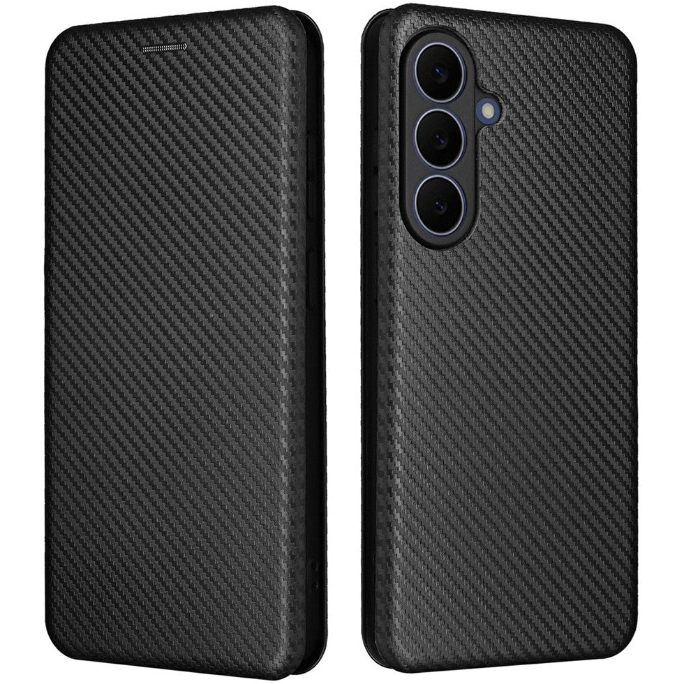 Carbon Optik Klapp Hülle/Flip Case für Samsung Galaxy S26 FE