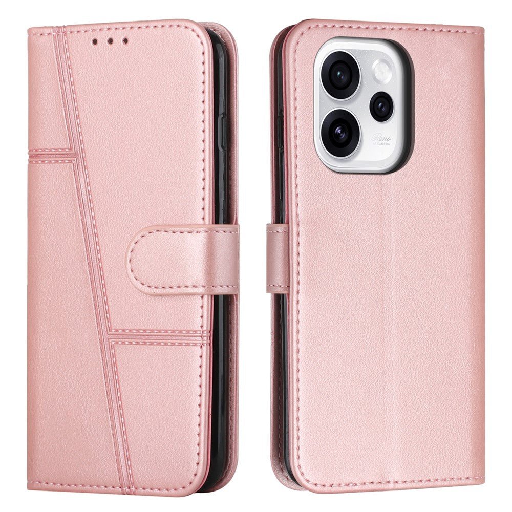 Mehrteilige/Design-Naht Kunstleder Klapp Hülle/Flip Case für Oppo Reno 15, 15 Pro, 15 FS, 15 F | ZITOCASES®