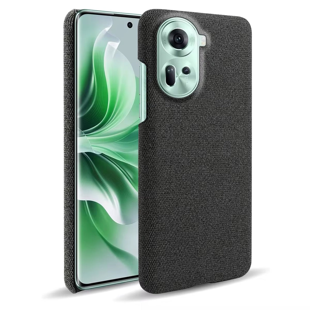 Stoff überzogene Soft Hülle/Case für Oppo Reno 13, 13 Pro, 12, 12 Pro, 11, 11 Pro, 10, 10 Pro, 9, 9 Pro, 9 Pro Plus, 8, 8T, 8 Pro, 7, 7 Pro, 7 SE, 6, 2, 2Z, 5G, Ace, Z, Find X8, X8 Pro, X7, X7 Ultra, X6, X6 Pro, X5, X5 Pro, X5 Lite, X3 Pro | ZITOCASES®