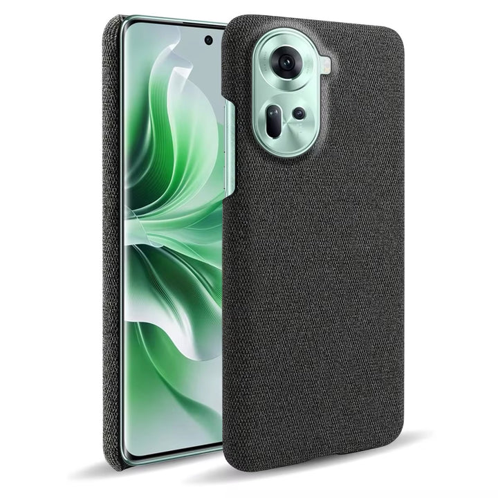 Stoff überzogene Soft Hülle/Case für Oppo Reno 12, 12 Pro, 11, 11 Pro, 10, 10 Pro, 9, 9 Pro, 9 Pro Plus, 8, 8T, 8 Pro, 7, 7 Pro, 7 SE, 6, 2, 2Z, 5G, Ace, Z, Find X7, X7 Ultra, X6, X6 Pro, X5, X5 Pro, X5 Lite, X3 Pro, X3 Neo, X3 Lite, A16, A16S, A54 | ZITOCASES®