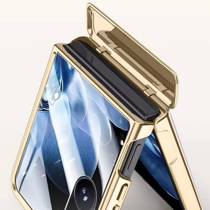 Gold/Panzerglas Kunstleder Hülle/Case für Xiaomi MIX Flip | ZITOCASES®