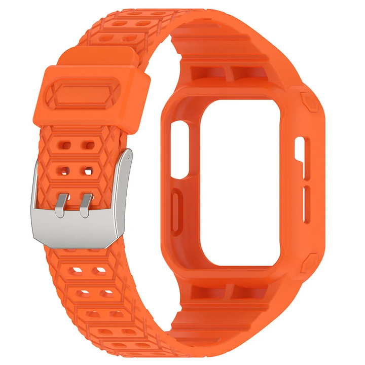 Silikon 2-in-1 Outdoor-Gehäuse Hülle/Case inkl. Silikon Armband für Apple Watch Series 8, 7, 6, SE | ZITOCASES®