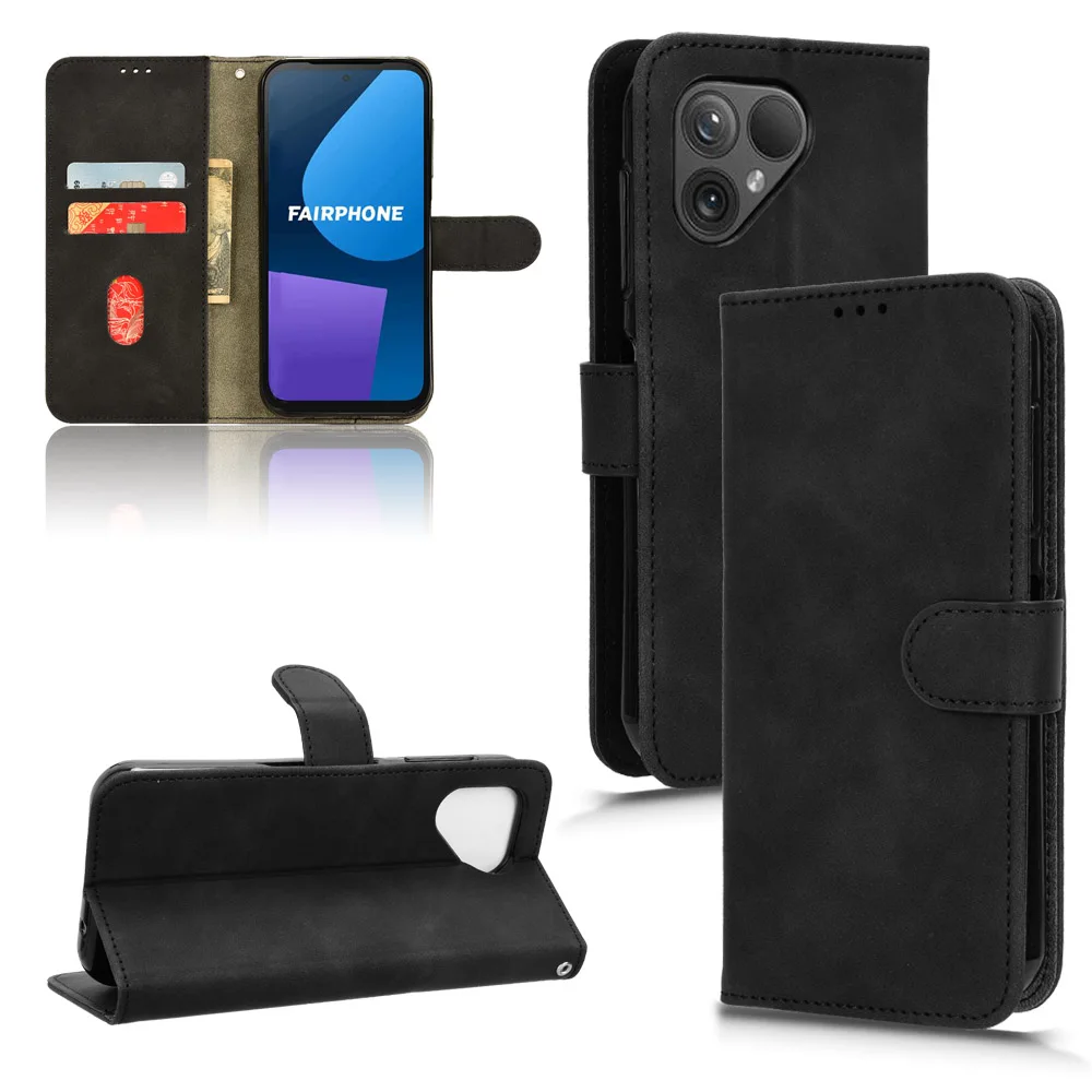 Wildleder Optik Klapp Hülle/Flip Case für Fairphone 5, 4 | ZITOCASES®