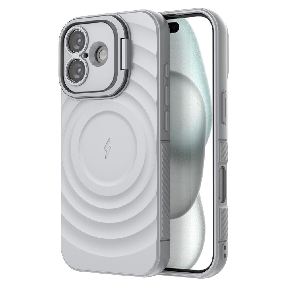 Wellen Optik Silikon MagSafe/Magnet Hülle/Case mit integriertem Ständer für iPhone 17 | ZITOCASES®