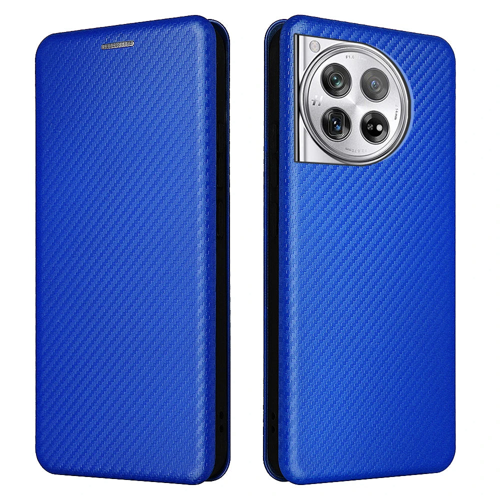 Kunstleder Carbon Klapp Hülle/Flip Case für OnePlus 13R, 13, 12R, 12, 11, 10T, 10 Pro, 9, 9 Pro, 8, 8 Pro, 8T, Nord, 4, 3, 2, CE | ZITOCASES®