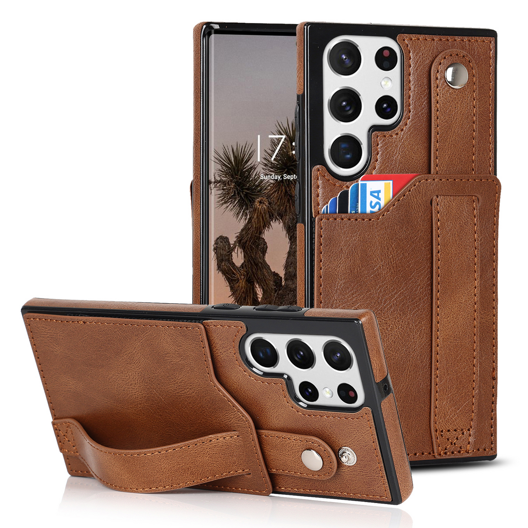 Kunstleder Kartenfach Hülle/Case mit Halteband für Samsung Galaxy S25, S25 Plus, S25 Ultra, S24, S24 Plus, S24 Ultra, S24 FE, S23 FE, S23, S23 Plus, S23 Ultra, S22, S22 Plus, S22 Ultra, S21 FE, S21, S21 Plus, S21 Ultra, S20, S20 Plus, S20 Ultra | ZITOCASES®