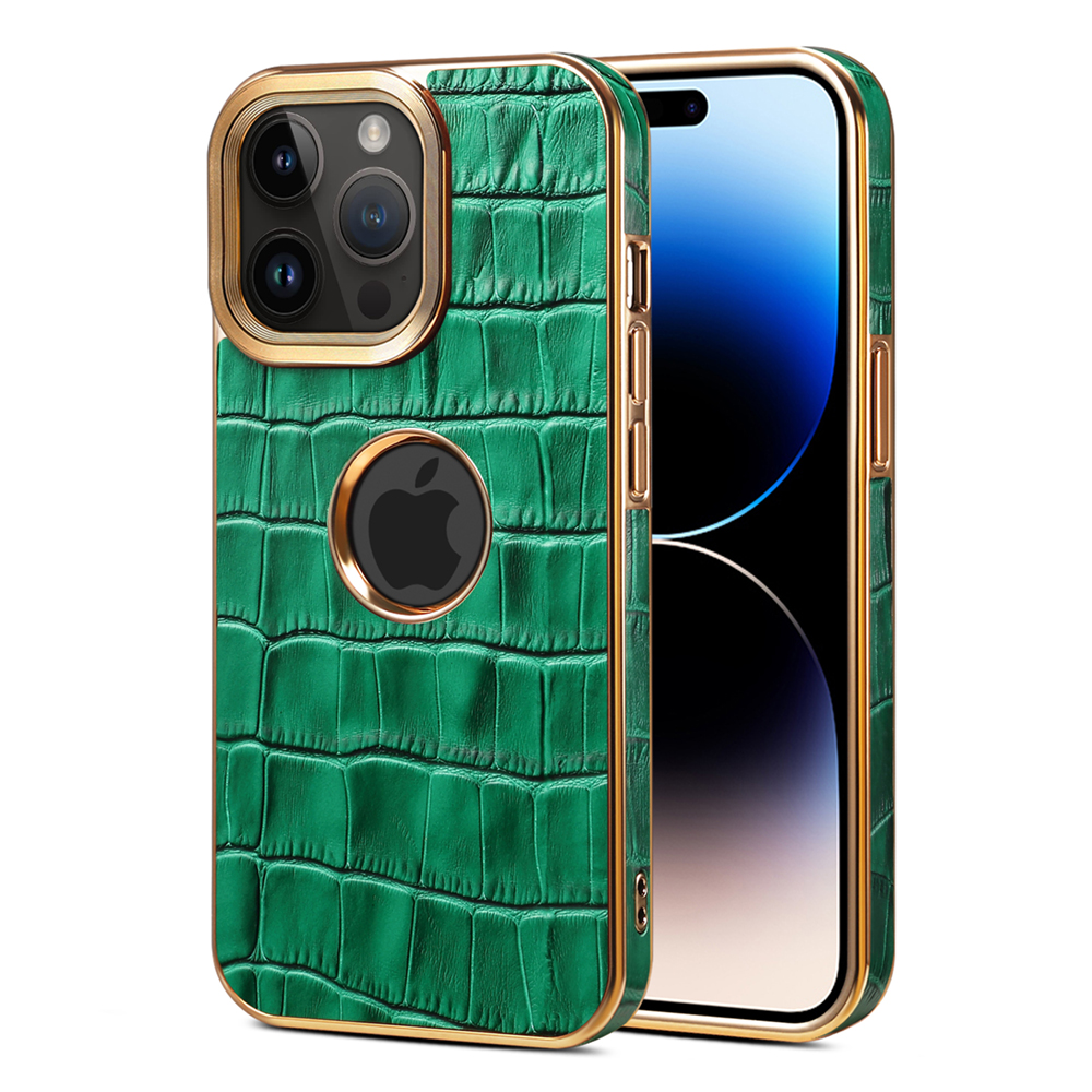 Gold/Krokodil-Leder Optik Hülle/Case für iPhone 16-Serie | ZITOCASES®